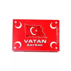 Vatan Türk Bayrağı Atalı %100 Polyester 100X150 Vt209