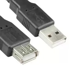 Vcom Cu202-B-1.8 Siyah 1.8Mt Usb 2.0 Uzatma Kablosu