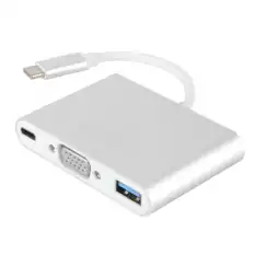 Vcom Cu426M Type-C-M To Vga-F Usb 3.0-F Type-C-F Çevirici