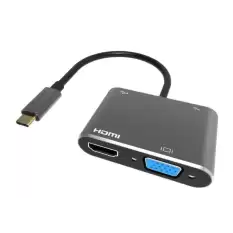 Vcom Cu451 Type-C To Vga Hdmi Usb Type-C Çevirici