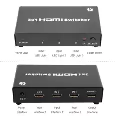 Vcom Dd433 3-1 Port 1.4V 3D Metal Hdmi Switch