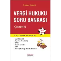 Vergi Hukuku Soru Bankası Çözümlü