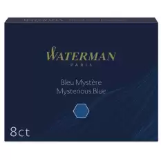 Waterman Dolma Kalem Kartuşu 8 Li Siyah/Mavi S0110910