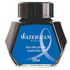 Waterman Dolma Kalem Mürekkebi Cam Şişede 50 Ml Mavi S0110720