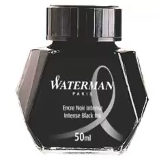 Waterman Dolma Kalem Mürekkebi Cam Şişede 50 Ml Siyah S0110710