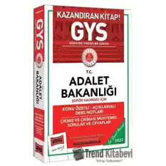 Yargı Yayınları 2023 Adalet Bakanlığı Şöför Kadrosu İçin Konu Özetli Açıklamalı Ders Notları Çıkmış ve Çıkması Muhtemel Sorular ve Cevaplar