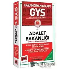 Yargı Yayınları 2023 Adalet Bakanlığı Zabıt Katibi Kadrosu İçin Konu Özetli Açıklamalı Ders Notları Çıkmış ve Çıkması Muhtemel Sorular ve Cevaplar