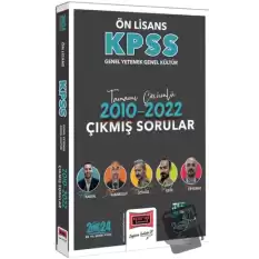 Yargı Yayınları 2024 KPSS GY-GK Ön Lisans Tamamı Çözümlü 2010-2022 Çıkmış Sorular