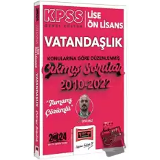 Yargı Yayınları 2024 KPSS Lise Ön Lisans Genel Kültür Vatandaşlık Konularına Göre Düzenlenmiş 2010-2022 Tamamı Çözümlü Çıkmış Sorular