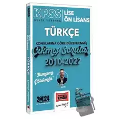 Yargı Yayınları 2024 KPSS Lise Ön Lisans Türkçe Konularına Göre Düzenlenmiş 2010-2022 Tamamı Çözümlü Çıkmış Sorular