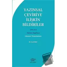 Yazınsal Çeviriye İlişkin Bildiriler