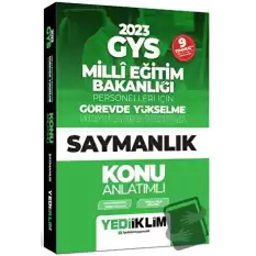 Yediiklim KPSS 2023 GYS Milli Eğitim Bakanlığı Personelleri İçin Görevde Yükselme Saymanlık Konu Anlatımlı