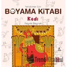 Yetişkinler İçin Boyama Kitabı - Kedi