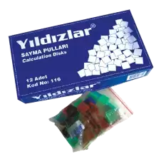 Yıldızlar Sayma Pulları 116 - 12li Paket