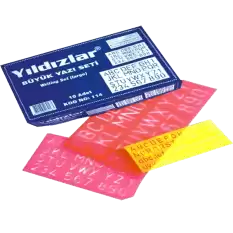 Yıldızlar Yazı Seti Büyük 3 Lü 114 - 10lu Paket