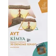 YKS AYT Kimya Tamamı Çözümlü 30 Deneme Sınavı