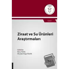 Ziraat ve Su Ürünleri Araştırmaları (AYBAK 2019 Eylül)