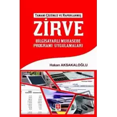 Zirve Bilgisayarlı Muhasebe Programı Uygulamaları