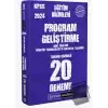 2024 KPSS Eğitim Bilimleri Program Geliştirme 20 Deneme