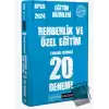 2024 KPSS Eğitim Bilimleri Rehberlik ve Özel Eğitim 20 Deneme