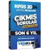 2024 KPSS Eğitim Bilimleri Son 6 Yıl Tamamı Çözümlü Çıkmış Sorular