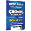 2025 KPSS Eğitim Bilimleri Son 6 Yıl Tamamı Çözümlü Çıkmış Sorular