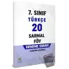 7. Sınıf Türkçe 20 Sarmal Föy Deneme Sınavı