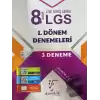 8.Sınıf LGS 1.Dönem Denemeleri 3 Deneme