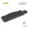 Acer Oak-930 Kablolu Sessiz Tuşlu  Klavye Moue Set Siyah (Klavye 1,40Cm-Mouse 1.60Cm Kablo)