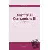 Aristoteles Kategoriler 3