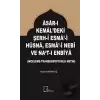 Asar-ı Kemaldeki Şerh-i Esma-i Hüsna Esma-i Nebi ve Nat-ı Enbiya