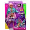 Barbie Extra Pembe Örgü Saçlı Bebek Mtl-Gxf09