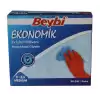 Beybi 8-8.5 Ekonomik 25Li Paket Lateks Kırmızı Eldiven Pamuk Kaplı İç Yüzey Terlemeyi Azaltır