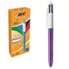 Bic Tükenmez Kalem Shıne 4 Colours Mor Gövde 12 Li 951351 - 12li Paket