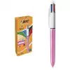 Bic Tükenmez Kalem Shıne 4 Colours Pembe Gövde 12 Li 951352 - 12li Paket