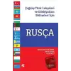 Çağdaş Türk Lehçeleri ve Edebiyatları Bölümleri için Rusça