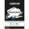 Canson Çizim Bloğu Graduate Cangrad Siyah 20 Syf A4 120 Gr