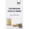 Contemporary Issues in Finance