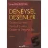 Deneysel Desenler Öntest-Sontest Kontrol Grubu Desen ve Veri Analizi