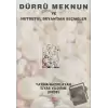 Dürrü Meknun ve Hutbetül Beyan’dan Seçmeler