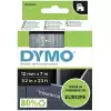 Dymo D1 Şerit 12 Mmx7Mt Şeffaf/ Beyaz 45020