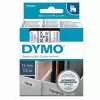 Dymo S0720530 D1 Yedek Şerit, 12 Mm X 7 Mt, Beyaz- Siyah (45013)