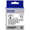 Epson Lk-4Wba3 Isıyla Daralan Siyah Üzeri Beyaz 3Mm 2,5Metre Etiket