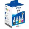 Epson T6646 Cyan-Magenta-Yellow-Black Mavi-Kırmızı-Sarı-Siyah 4Lü Multipack Kartuş