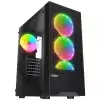 Everest Dusk Peak 600W Temperli Camlı 4-12Cm Rgb Fan Atx Mid-T Gaming Oyuncu Kasası