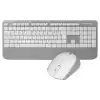 Everest Km-6176 Offıcal Beyaz-Gri Kablosuz Combo Q Multimedia Klavye + Mouse Set