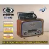 Everton Rt-849  Bluetooth Fm-Usb-Tf-Aux Şarjlı Nostaljik Radyo Güneş Panelli