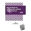 Fen Bilimleri ve Matematikte Güncel Araştırmalar