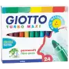 Giotto Keçeli Boya Kalemi Turbo Maxi 24 Renk 455000