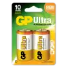 Gp Lr20 Büyük Boy Ultra Alkalin Pil 2Li Paket Gp13Au-U2 D Boy